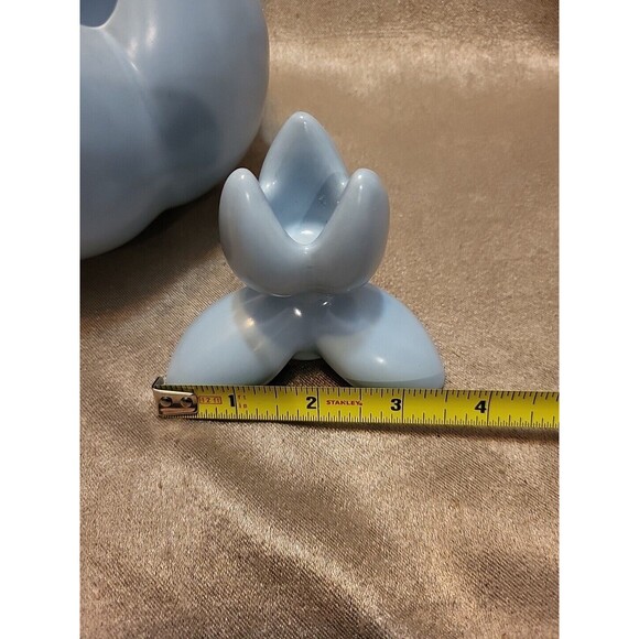 Vintage CAMARK Bowl Planter & 2 Candle Holders Aqua Blue Lotus Flower MCM Retro - Picture 10 of 16